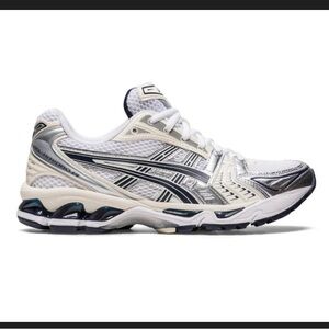 ASICS Gel-Kayano 14 White and Gray Running Shoes